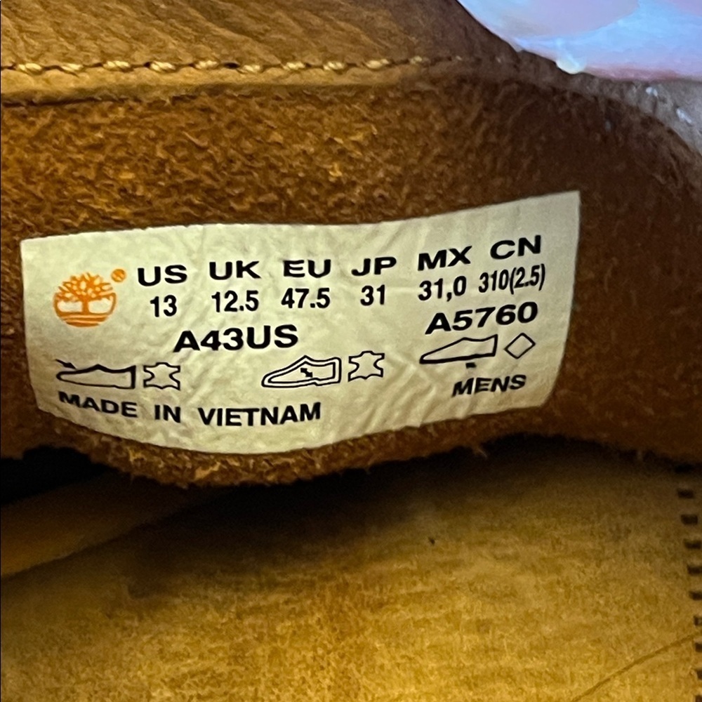 Timberland Tan Suede Topsiders US 12 UK 12.5 EU 47.5 - Picture 7 of 10